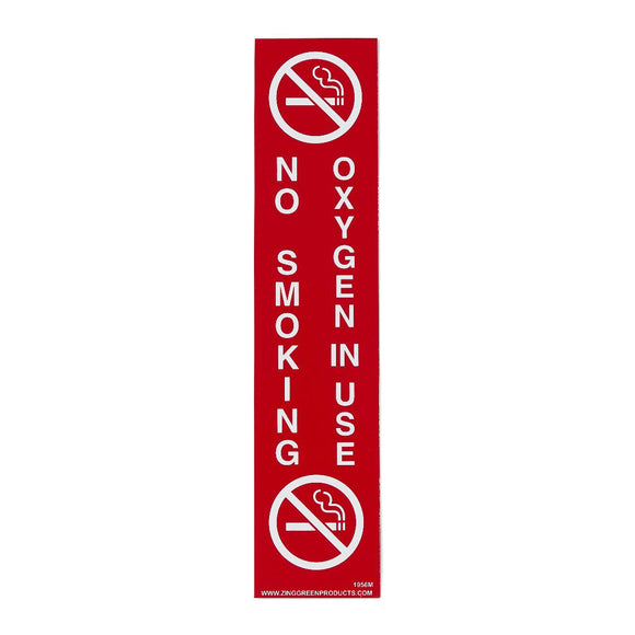 Health Safety Sign, No Smoking Oxygen In Use, Magnetic, 2